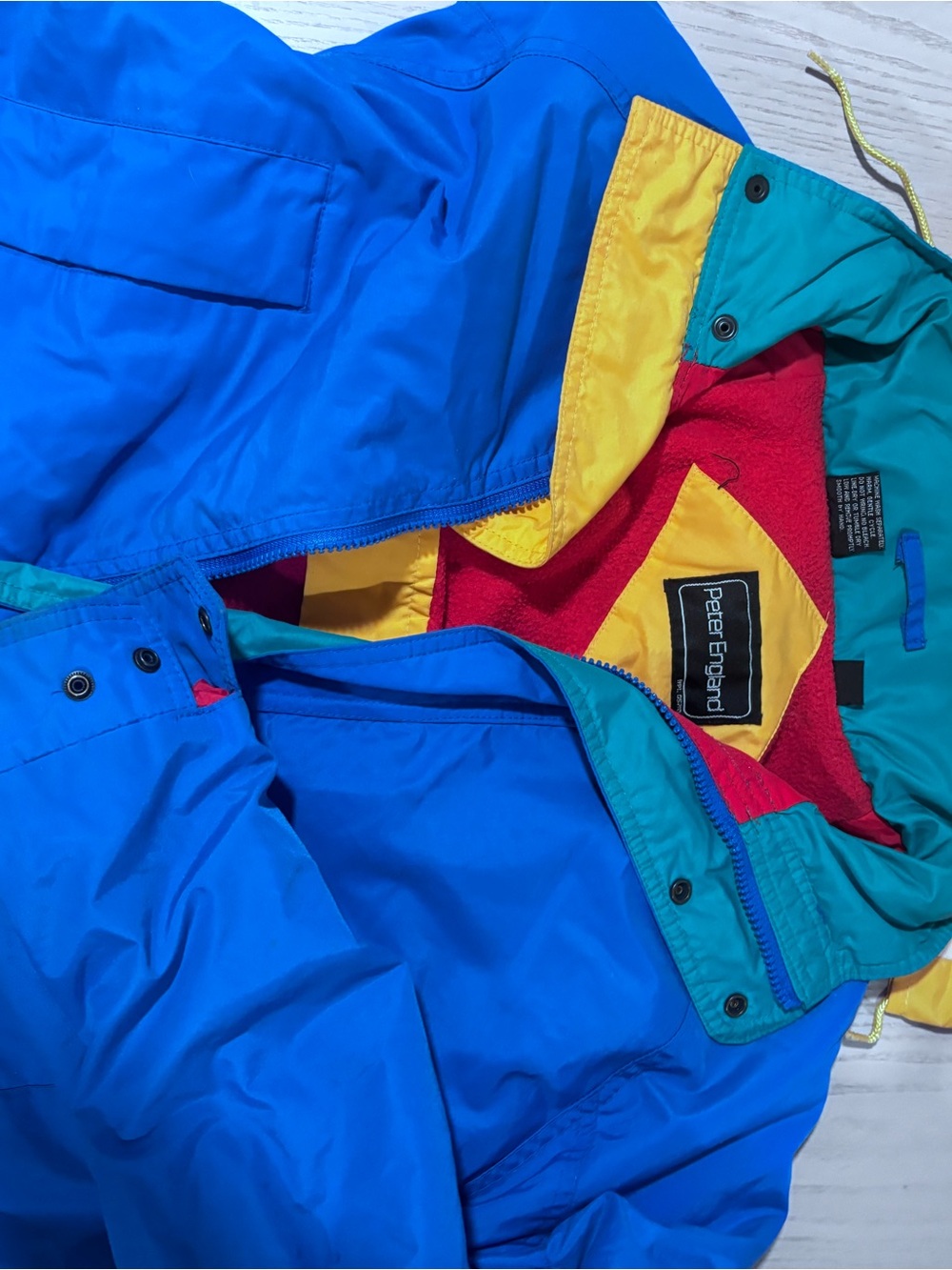 Vintage Colorblock Winter Jacket